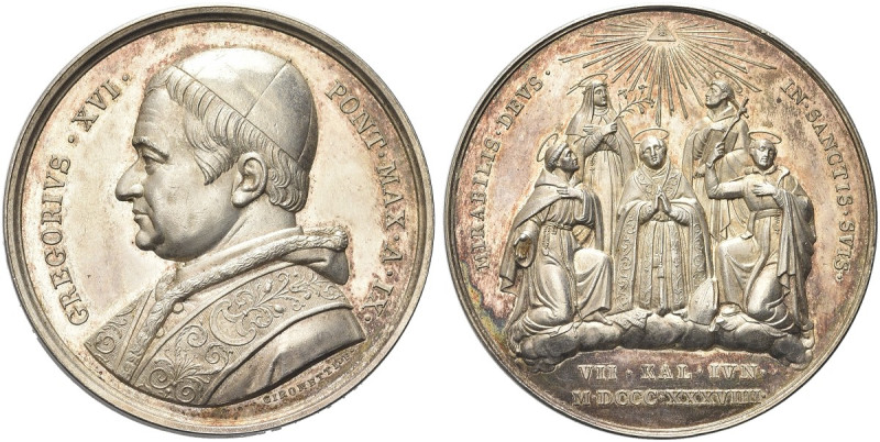 ROMA. Gregorio XVI (Bartolomeo Alberto Cappellari), 1831-1846 
Medaglia 1839 a....
