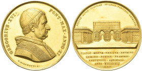 ROMA. Gregorio XVI (Bartolomeo Alberto Cappellari), 1831-1846 
Medaglia 1841 a. XI opus Giuseppe Girometti (39 esemplari). Au gr. 48,74 mm 43,5 Dr. G...