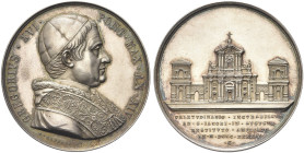 ROMA. Gregorio XVI (Bartolomeo Alberto Cappellari), 1831-1846 
Medaglia 1844 a. XIV opus G. Cerbara. Ag gr. 33,05 mm 43,5 Dr. GREGORIVS XVI - PONT MA...