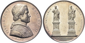 ROMA. Pio IX (Giovanni Maria Mastai Ferretti), 1846-1878 
Medaglia 1847 a. II opus G. Girometti. Ag gr. 34,23 mm 43,2 Dr. PIVS IX PONT - MAX ANNO II....