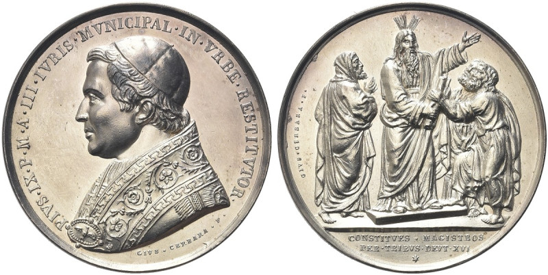 ROMA. Pio IX (Giovanni Maria Mastai Ferretti), 1846-1878 
Medaglia 1848 a. III ...