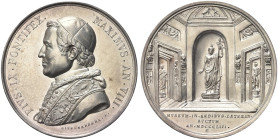 ROMA. Pio IX (Giovanni Maria Mastai Ferretti), 1846-1878 
Medaglia 1853 a. VIII opus G. Cerbara. Ag gr. 33,89 mm 43,5 Dr. PIVS IX PONTIFEX - MAXIMVS ...