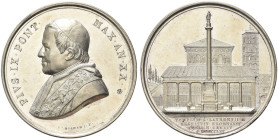 ROMA. Pio IX (Giovanni Maria Mastai Ferretti), 1846-1878 
Medaglia 1865 a. XX opus G. Bianchi. Ag gr. 33,83 mm 43,5 Dr. PIVS IX PONT - MAX AN XX. Bus...