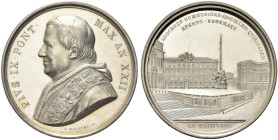 ROMA. Pio IX (Giovanni Maria Mastai Ferretti), 1846-1878 
Medaglia 1867 a. XXII opus G. Bianchi. Ag gr. 34,75 mm 44 Dr. PIVS IX PONT - MAX AN XXII. B...
