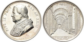 ROMA. Pio IX (Giovanni Maria Mastai Ferretti), 1846-1878 
Medaglia 1868 a. XXIII opus G. Bianchi. Ag gr. 33,79 mm 43,8 Dr. PIVS IX PONT - MAX AN XXII...