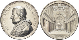 ROMA. Pio IX (Giovanni Maria Mastai Ferretti), 1846-1878 
Medaglia 1874 a. XXIX opus G. Bianchi. Ag gr. 33,24 mm 43,8 Dr. PIVS IX PONT - MAX AN XXIX....