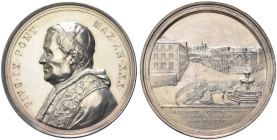 ROMA. Pio IX (Giovanni Maria Mastai Ferretti), 1846-1878 
Medaglia 1875 a. XXX opus G. Bianchi. Ag gr. 41,61 mm 44 Dr. PIVS IX PONT - MAX AN XXX. Bus...