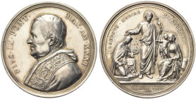 ROMA. Pio IX (Giovanni Maria Mastai Ferretti), 1846-1878 
Medaglia 1876 a. XXXI opus Ignazio e F. Bianchi. Ag gr. 34,93 mm 44,0 Dr. PIVS IX PONT - MA...