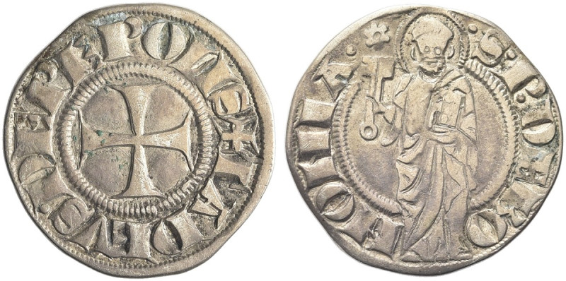 BOLOGNA. Taddeo Pepoli, 1337-1347 
Doppio Grosso. Ag gr. 2,57 Dr. TADEVS DE PEP...