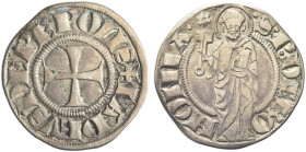 BOLOGNA. Taddeo Pepoli, 1337-1347 
Doppio Grosso. Ag gr. 2,57 Dr. TADEVS DE PEPOLIS. Croce patente. Rv. S P DE BO - NONIA. San Pietro stante e fronta...