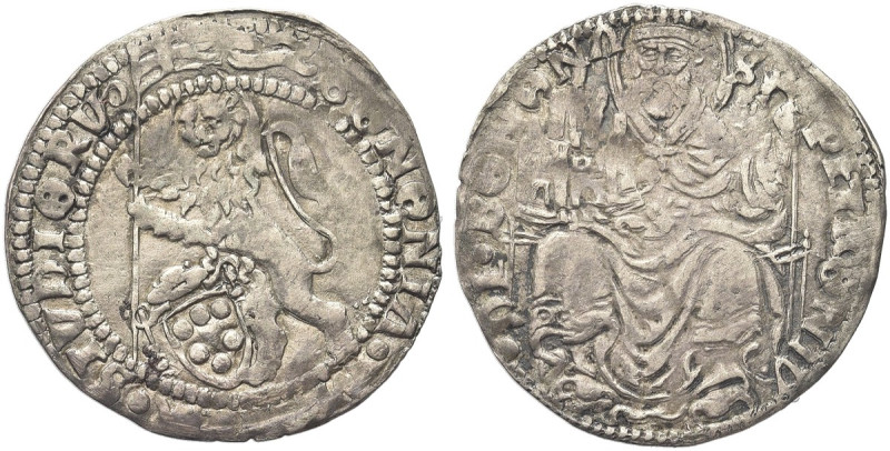 BOLOGNA. Giulio II (Giuliano della Rovere), 1503-1513 
Grossone. Ag gr. 2,66 Dr...