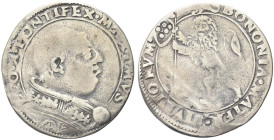 BOLOGNA. Leone X (Giovanni de’Medici), 1513-1521 
Bianco (o Leone, o Giulio) del III Tipo. Ag gr. 3,44 Dr. LEO X PONTIFEX MAXIMVS. Busto a d., con pi...