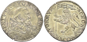 BOLOGNA. Sisto V (Felice Peretti), 1585-1590 
Bianco (o Giulio). Ag gr. 4,62 Dr. SIXTVS V - PONT MAX. Busto a d. con piviale decorato. Rv. BONONIA - ...