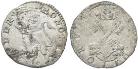 BOLOGNA. Clemente XI (Gian Francesco Albani), 1700-1721 
Bolognino. Ag gr. 1,42 Dr. BONONIA - MATER. Leone vessillifero rampante. Rv. STVDI - ORVM. C...