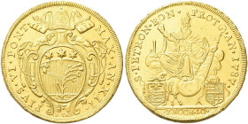BOLOGNA. Pio VI (Giannangelo Braschi), 1775-1799 
Da 10 Zecchini 1787 a. XII. Au gr. 34,08 Simile a precedente. CNI 243; Munt. 159a; Ch. 971; B. 3012...