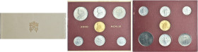 CITTA' DEL VATICANO. Pio XII (Eugenio Pacelli), 1939-1958 
Serie completa di 7 valori 1956 a. XVIII. Da 100 lire (Au), 100 e 50 lire (Ac), 10, 5, 2 e...