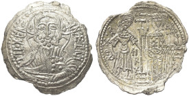 SICILIA. Ruggero II, Re di Sicilia, 1130-1154 
Ducale. Ag gr. 2,22 Dr. IC XC RG - IN AETRN. Busto frontale di Cristo con Vangelo. Rv. Re Ruggero, con...