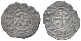 SICILIA. Enrico VI di Svevia e Costanza d’Altavilla, 1194-1197 
Mezzo Denaro. Æ gr. 0,25 Dr. HE INPERATOR. Croce patente con stelletta a sei raggi ne...