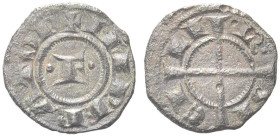 SICILIA. Federico II di Svevia, Imperatore e Re di Sicilia, 1197-1250 
Quarto di Denaro. Mi gr. 0,42 Dr. IMPERATOR. Grande F accostata da due globett...