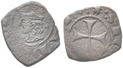 SICILIA. Carlo I d’Angiò, Re di Sicilia 1266-1282 
Denaro Messina. Æ gr. 0,65 Dr. [K DI] GRATIA. Testa coronata a s. Rv. SICILIE REX. Croce patente. ...