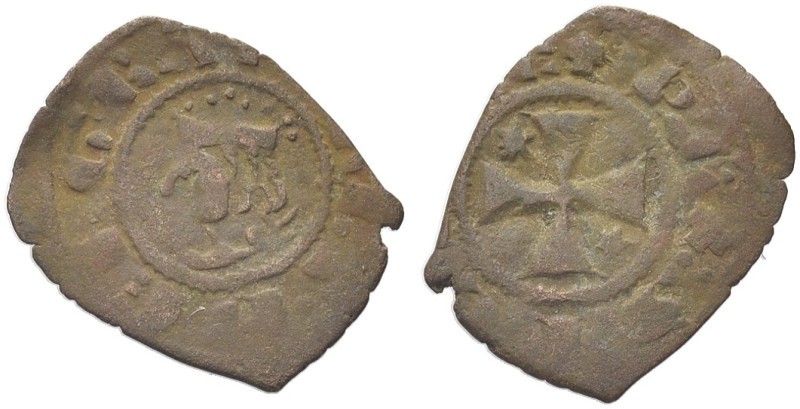 SICILIA. Federico III d’Aragona, Re di Sicilia, 1296-1337 
Denaro. Æ gr. 0,64 D...