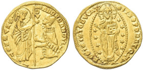 VENEZIA. Andrea Dandolo Doge LIV, 1343-1354 
Ducato. Au gr. 3,52 Dr. ANDR DANDVLO - SM VENETI. Simile a precedenti. Paolucci 1; Fried. 1221.
q. SPL