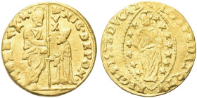 VENEZIA. Nicolò Da Ponte Doge LXXXVII, 1578-1585 
Zecchino. Au gr. 3,45 Dr. NIC DE PON - S M VENET. Simile a precedenti. Paolucci 1; Fried. 1267.
Be...