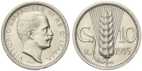 REGNO D’ITALIA. Gettoni privati circolanti in ambito limitato 
Progetto 10 Centesimi 1915, bordo liscio. Ni mm 18,5 Dr. REGNO D’ITALIA Testa del Re v...