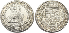 AUSTRIA. Leopoldo V Arciduca, 1619-1632 
Tallero 1632, Hall. Ag gr. 28,33 Simile a precedente. Dav. 3338.
SPL