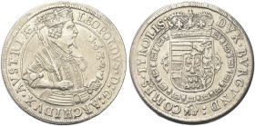 AUSTRIA. Leopoldo V Arciduca, 1619-1632 
Tallero 1632, Hall. Ag gr. 28,33 Simile a precedente. Dav. 3338.
Bel BB