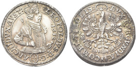 AUSTRIA. Leopoldo V Arciduca, 1619-1632 
1/4 di Tallero 1632, Hall. Ag gr. 7,14 Simile a precedente. Moser Tursky 492.
q. SPL
