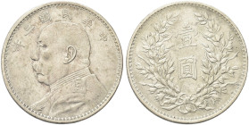 CINA. Repubblica, 1912-1949 
Dollaro 1914 (a. 3). Ag gr. 26,81 Come precedente. KM#Y329.
SPL