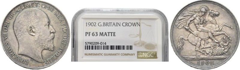 GRAN BRETAGNA. Edoardo VII, 1901-1910
Corona (Crown) 1902. Ag gr. 28,11 Dr. Tes...