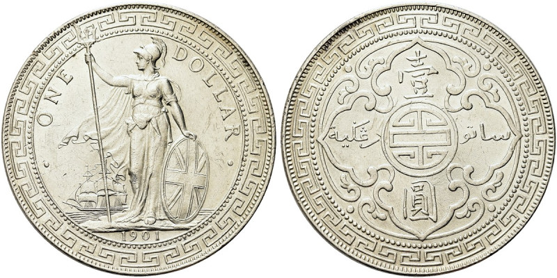 HONG KONG. Regina Vittoria, 1837-1901 
Trade Dollar 1901, zecca di Bombay. Ag g...