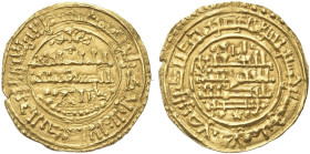 SPAGNA. Alfonso VIII (Re di Castiglia), 1158-1214 
Morabitino. Au gr. 3,73 Dr. Iscrizione disposta su tre righe ”Il capo spirituale dei cristiani / i...