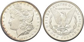 USA. Federazione 
Dollaro 1892 CC, zecca di Carson City. Ag gr. 26,75 Come precedente. KM#110.
q. FDC