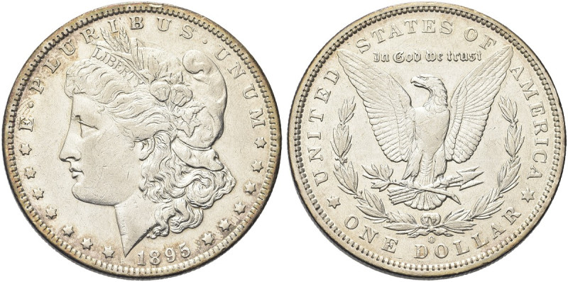 USA. Federazione 
Dollaro 1895 O, zecca di New Orleans. Ag gr. 26,59 Come prece...