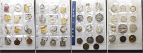 LOTTI MULTIPLI. XVIII-XX secolo 
Album contenente 130 tra medaglie, portachiavi, decorazioni, spille, distintivi in argento e bronzo rappresentanti v...