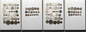 LOTTI MULTIPLI. XVIII-XX secolo 
Lotto di 54 monete tra cui molte in argento dal XIV al XX seco, tra cui 2 Lire 1936 e Buono da 2 Lire 1926.
Interes...