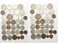 LOTTI MULTIPLI. XVIII-XX secolo
Lotto di 35 monete del Regno d’Italia (Vittorio Emanuele III) in Ag. AE e Ni. Ag e Æ e Ni.

Da B a BB