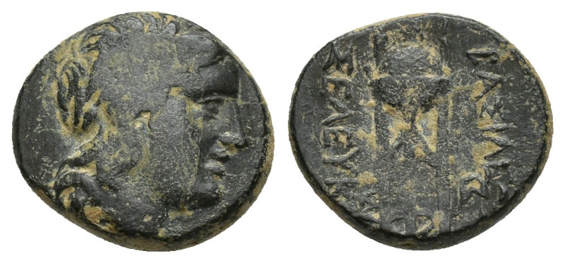 Seleukid Kings, Antiochos II (261-246 BC). Æ (14mm, 2.9 g). Sardes. Laureate hea...