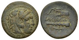 KINGS of MACEDON. temp. Philip III – Antigonos I Monophthalmos. Circa 323-310 BC. Æ Unit (20mm, 5.1 g). Uncertain mint in Western Asia Minor. Head of ...