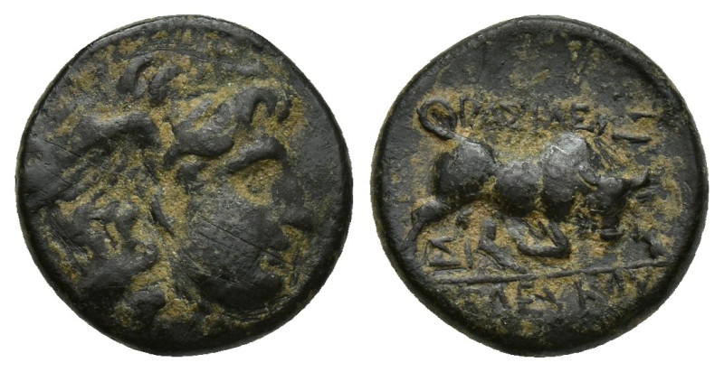 Seleukid Kings, Seleukos I (312-281 BC). Æ (14mm, 2.8 g). Seleukeia. Winged head...
