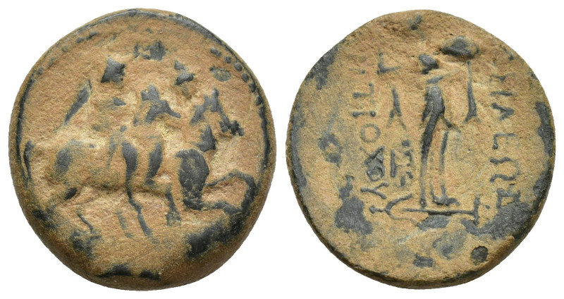 SELEUKID KINGDOM. Antiochos III 'the Great' (222-187 BC). Ae. (21mm, 7 g) Tarsos...