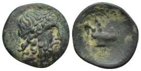 PISIDIA, Termessos. 1st century BC. Æ (19mm, 3.8 g). Laureate head of Zeus right / Forepart of horse left.