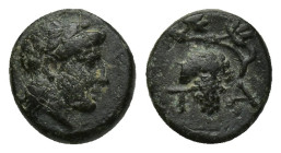 Aeolis. Temnos circa 200 BC. Bronze Æ (9 mm, 1 g).