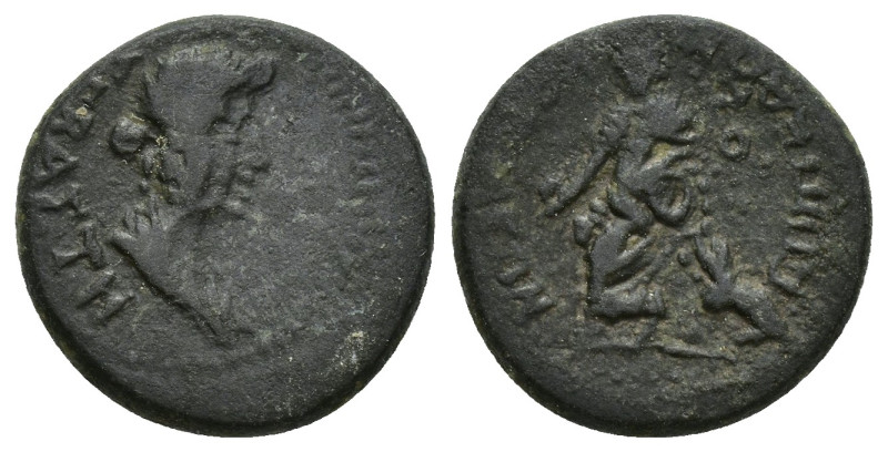 PHRYGIA. Cotiaeum. Julia Augusta (Livia), Augusta, 14-29. Assarion (Bronze, 17mm...
