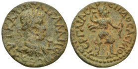 PAMPHYLIA, Perge. Gallienus. AD 253-268. Æ (29mm, 11.4 g). AVT K ΛI ΠO AI ΓAΛΛIHNO CЄB, laureate, draped, and cuirassed bust right; I in right field /...