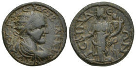 PISIDIA. Isinda. Trajanus Decius (249-251). Ae. (24mm, 12.9 g) Obv: ΑΥ Κ Γ ΜƐ ΚΥ ΤΡΑ ΔƐΚΙΟΝ ƐΥ. Radiate, draped and cuirassed bust right; c/m: B withi...