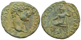 CILICIA. Coracesium. Hadrian (117-138). Ae. (30mm, 12 g) Obverse: ΑΥ ΚΑΙ ΤΡΑΙ ΑΔΡΙΑΝΟϹ; bare head of Hadrian, r. / Reverse: ΚΟΡΑΚΗϹΙⲰΤⲰΝ; Sarapis seat...